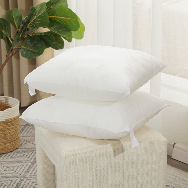 Set Of 2 Plush Pillow Inserts, Square 16"