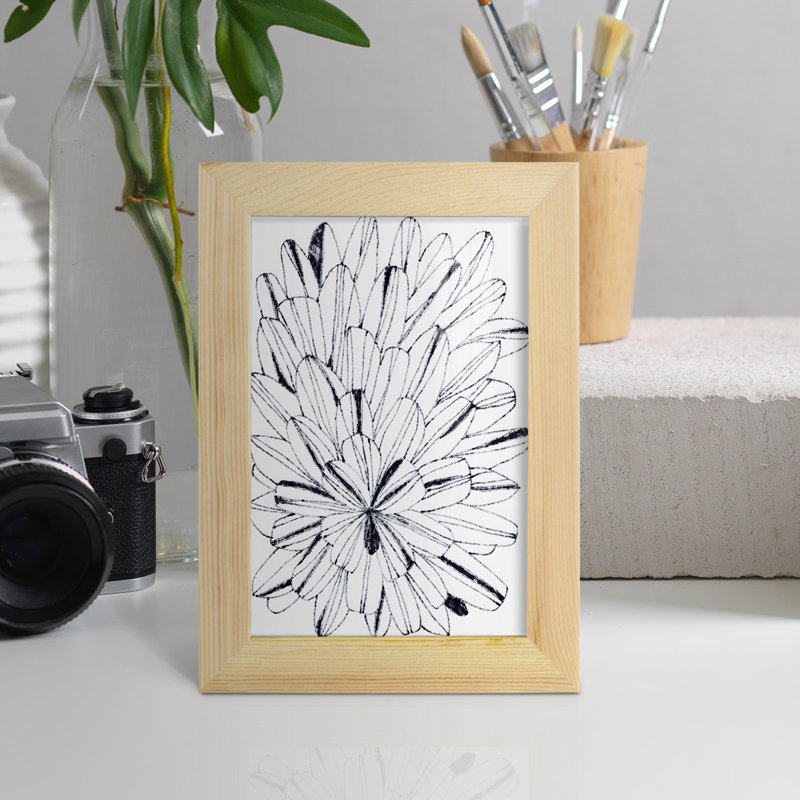 Kalmin Kal Kalididoscope I encadré sur papier, H 6 po x l 4 po x P 1 po, Naturel