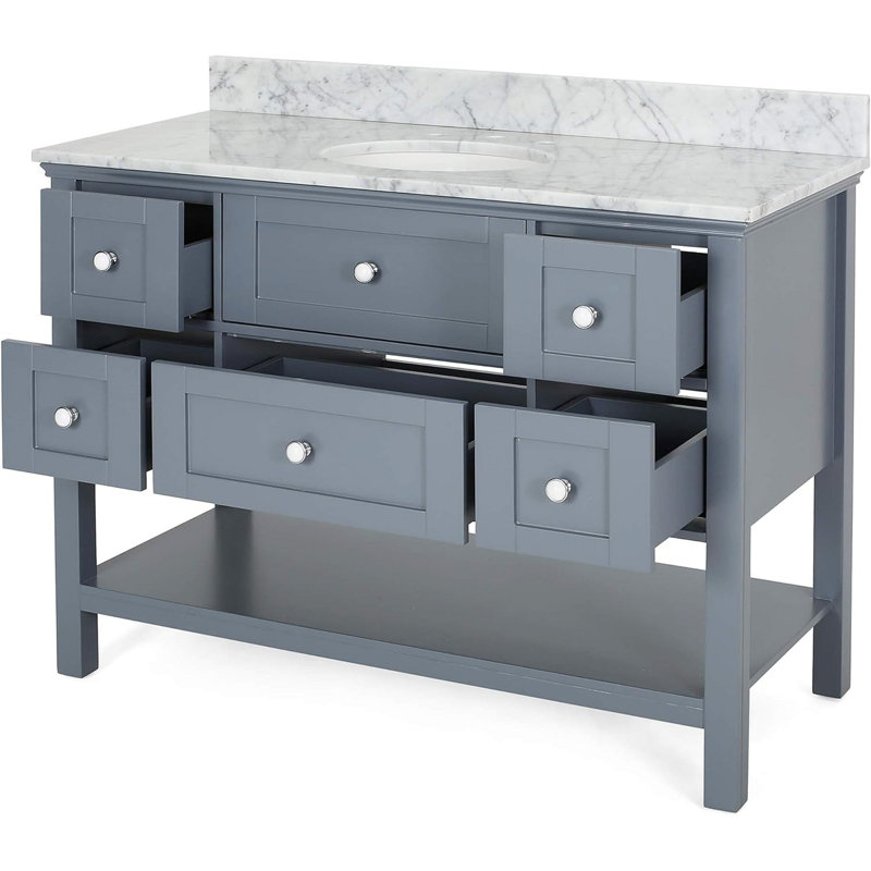 Meuble-lavabo 49 po avec lavabo en céramique