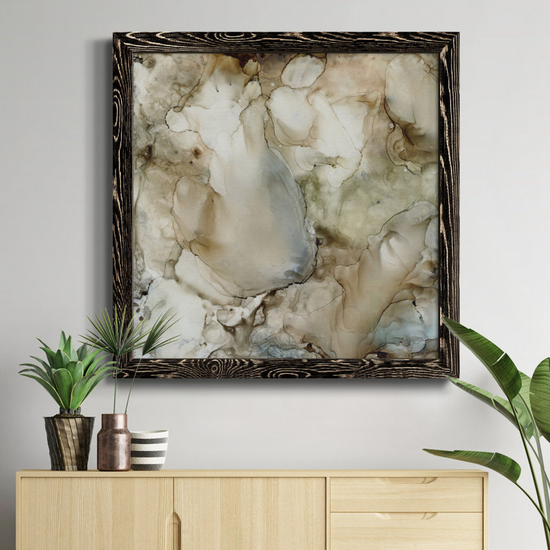 «Heart Fonder», art textuel sur toile, Cadre noir, H 17 po x l 17 po x P 1,5 po
