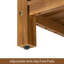 Banc de douche en teck 32 po - Tabouret de douche en bois massif pour douche intérieure, siège de salle de bain imperméable, utilisation intérieure / extérieure - Capacité de 350 lb