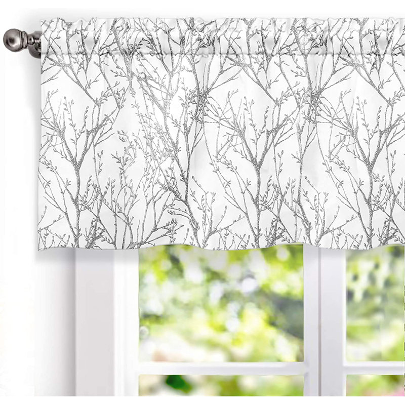 Cantonnière sur mesure 52 po Blann, Gris, L 52 po x L 18 po
