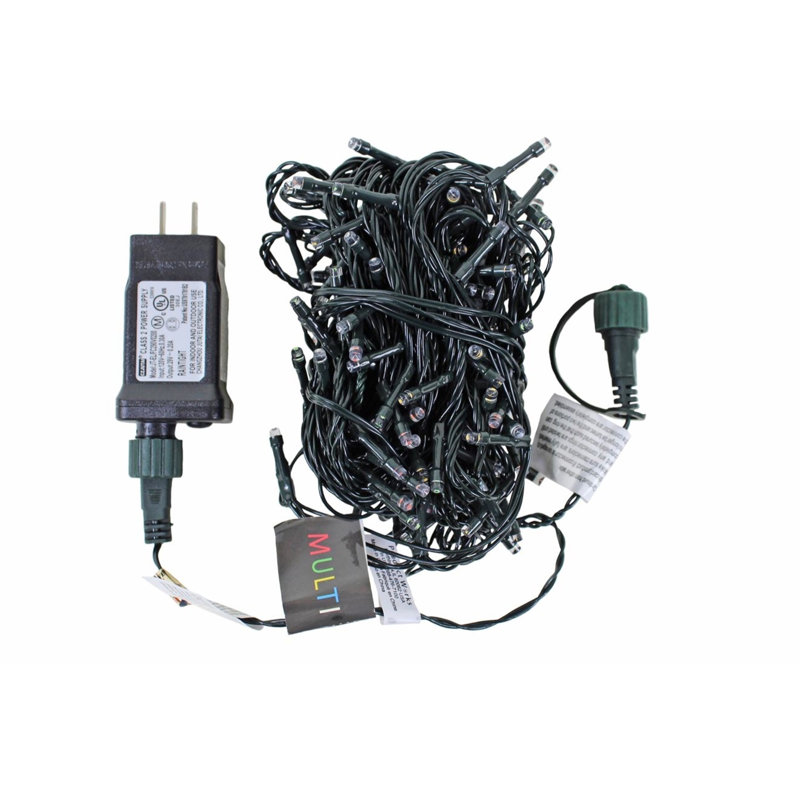 Abinayan 150 - Bulb 432'' Plug-in Mini String Light, Green, Multi