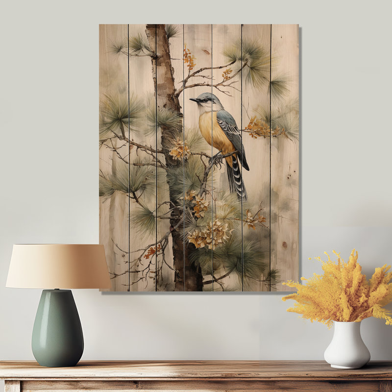 Forest Minimalisme Guardians III sur impression sur bois, H 40 po x l 30 po x P 0,78 po