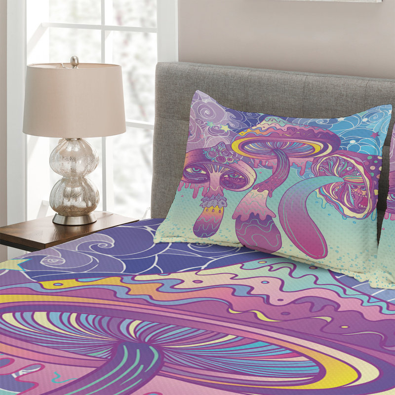 Polyester Coverlet, King Bedspread + 2 Shams
