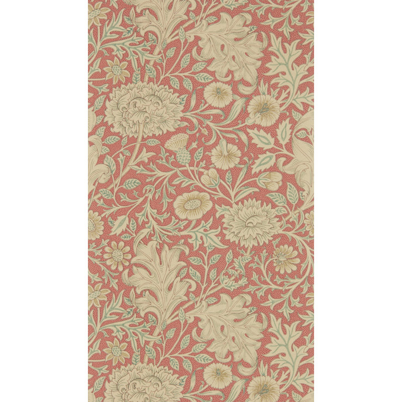 Double Bough Wallpaper, Carmine Red