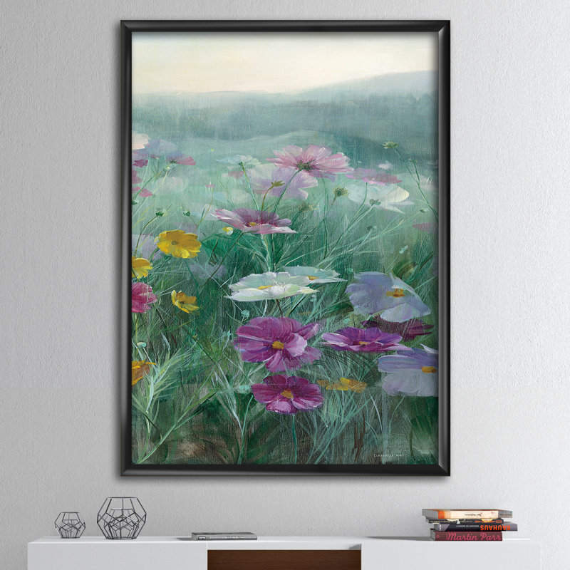 «Cosmos At Dawn III», reproduction sur toile encadrée, H 20 po x l 12 po x P 1po, Cadre noir