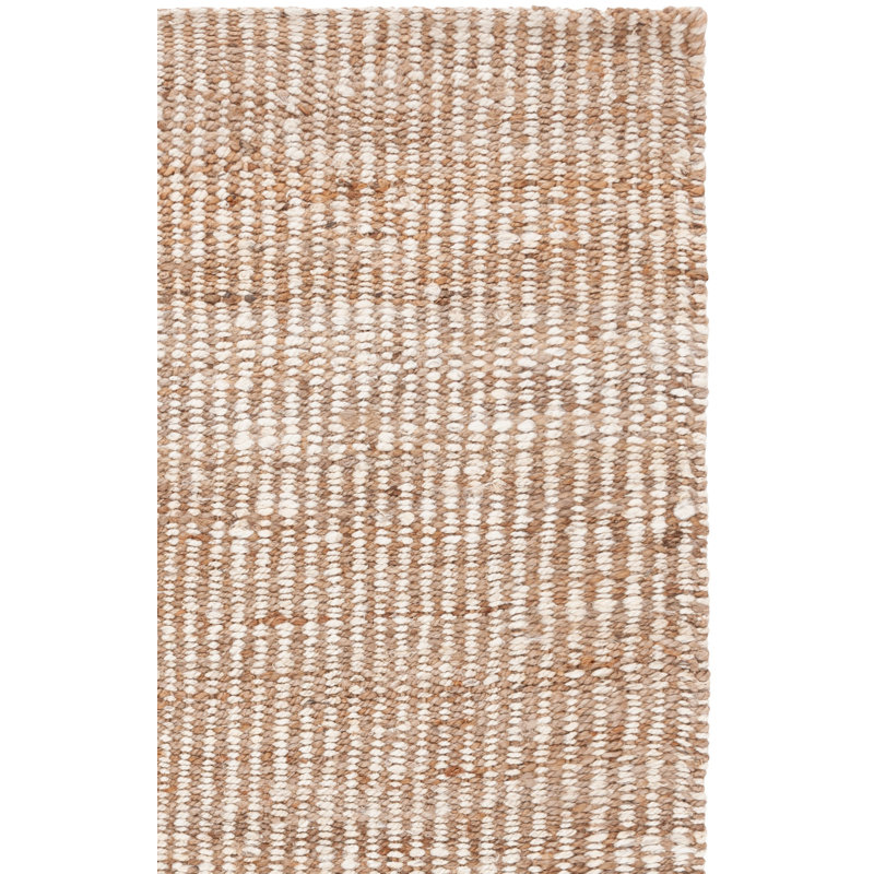 Tapis ivoire tissé à la main Chester, Tapis de couloir 2 pi 3 po x 7 pi