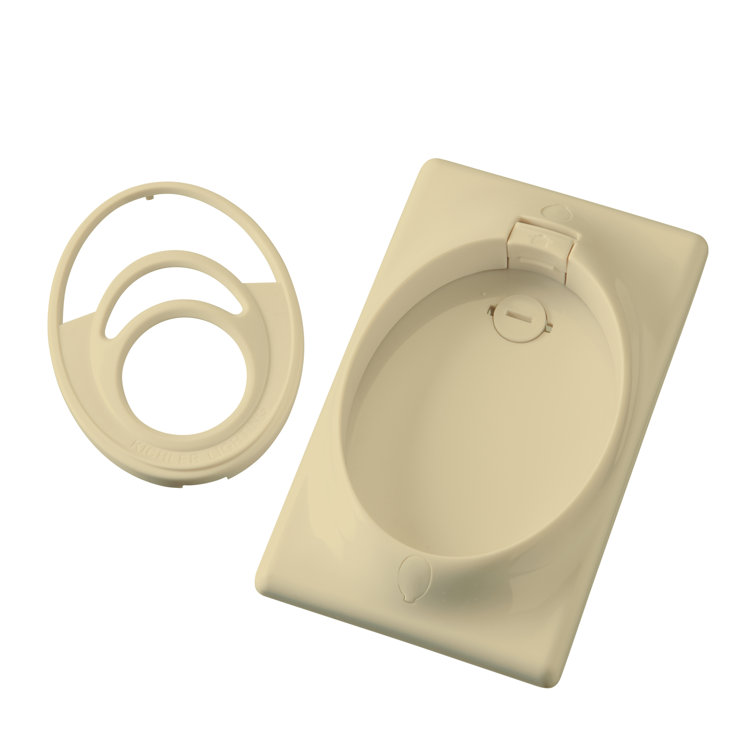Single Gang CoolTouch Wall Pla in Ivory