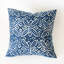 Ensemble de 2 housses de coussin en polyester batik indigo tropical pour intérieur/extérieur avec garniture-124732493-126256158