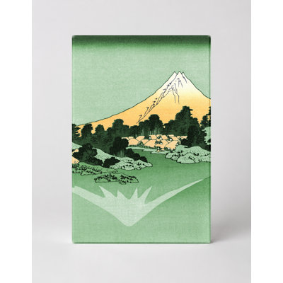 «The Reflection of Mount Fuji in Lake Misaka» (vers 1830 - 1832) - Art mural sur toile