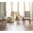 Viveiros French Country Fabric Upholstered Side Chair with Framed Back and Fluted Legs-110820522-128621953-128621955