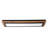 21.3" Rectangular Modern Farmhouse Wood LED Panel Flush Mount Low Profile Ceiling Light