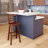 Joyate Swivel Solid Wood Counter Stool with Solid Wood Frame-1683385161