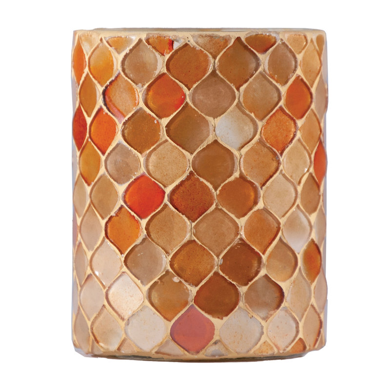 Porte-votive rond en mosaïque de verre