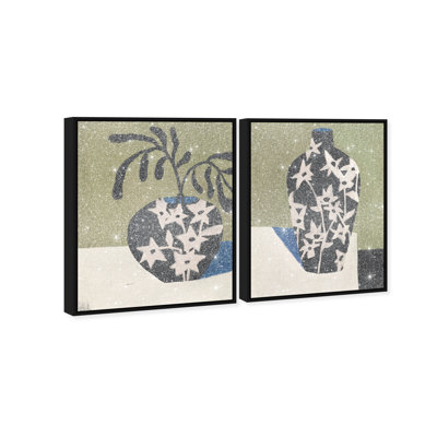 Noir Vase Set Graphic Art Canvas
