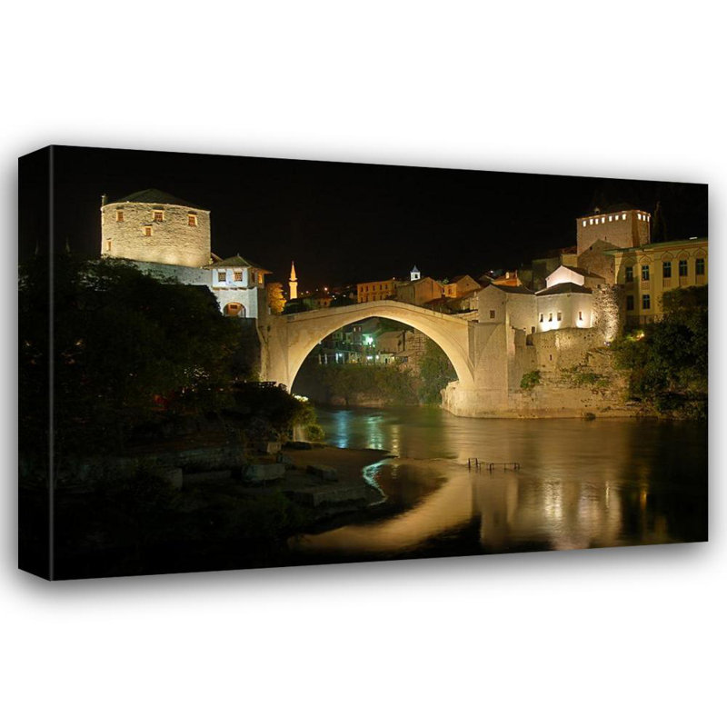 Stari Most Old Bridge, 16" H x 24" W
