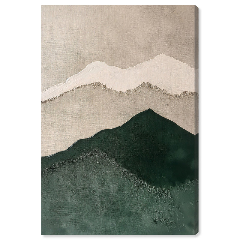 «Green Dune Mirage», art mural sur toile par Art Remedy, H 15 po x l 10 po, Toile tendue