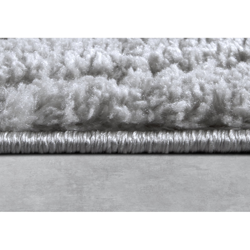 , Light Grey Gallery Striped Machine Woven Area Rug, Rectangle 160 x 235cm