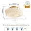 Plafonnier semi-encastré Milk Glass-133205798