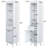Modern Tall Storage Cabinet with Adjustable Shelves and Drawer-1973526844