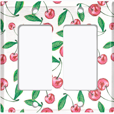 Patterned 2 - Gang Rocker Standard Wall Plate