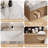 36" Modern Floating Bathroom Vanity with Sink, Wall-Mounted Wood Cabinet with Sintered Stone Countertop and Double Drawer Storage, Complete Drain Assembly Included