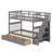 Hawah Kids Twin Over Twin Bunk Bed-955082259