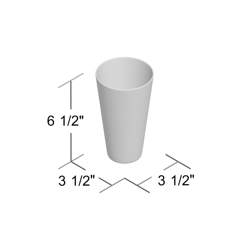 Tredyn 21oz. Acrylic Drinking Glass Set