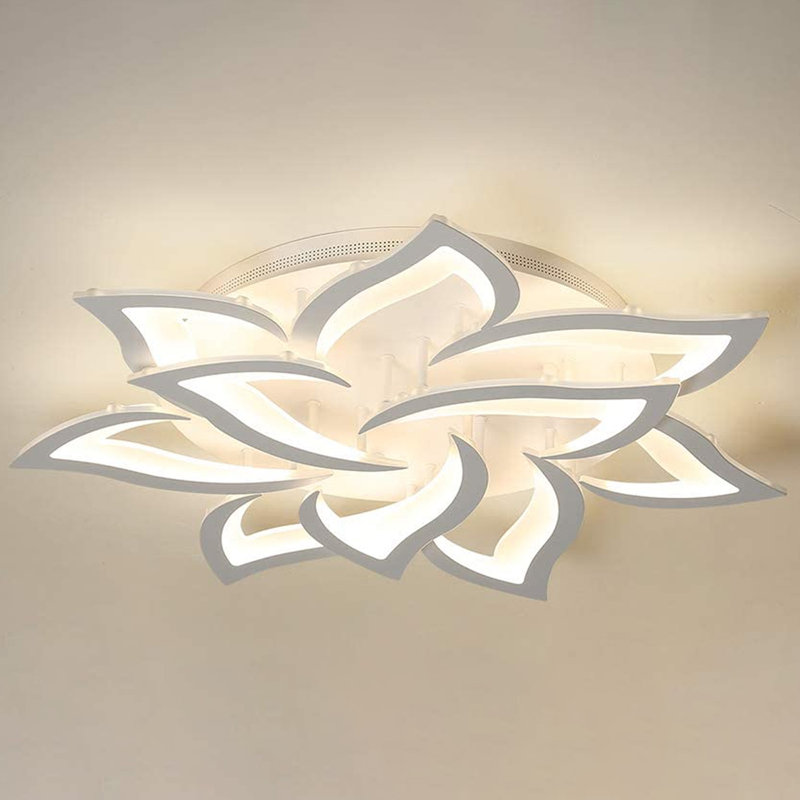 Izzabella 10-Light 85cm Acrylic LED Flush Mount
