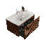 Ensemble de meuble-lavabo mural simple 24 po Xaiver
