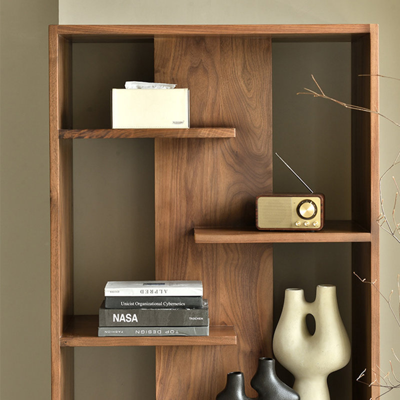Bibliothèque de style américain, H 70,80 po x l 31,5 po x P 15,7 po