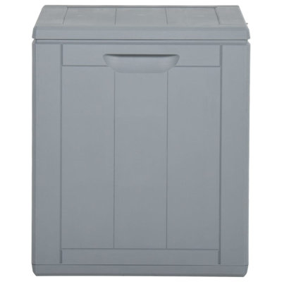 17 Stories Garden Storage Box 90L Grey PP Wood Look