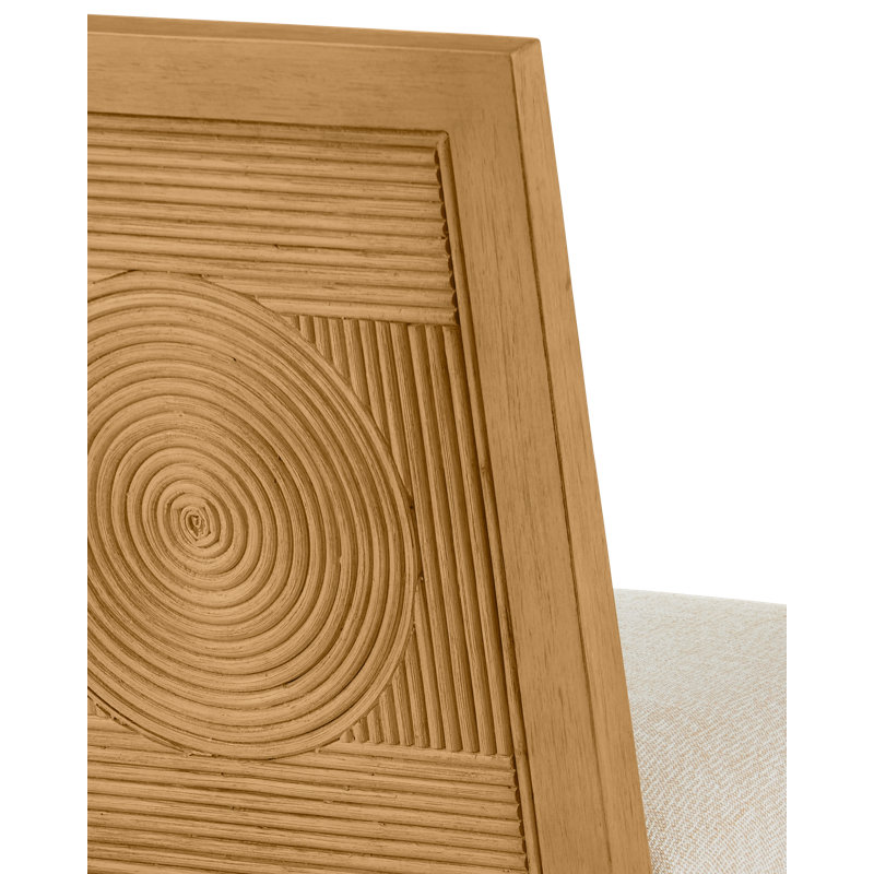 Santos Bar Stool, Barrett Dusk, Beige/Sea Sand/Satin Brass, Bar Stool (30" Seat Height)