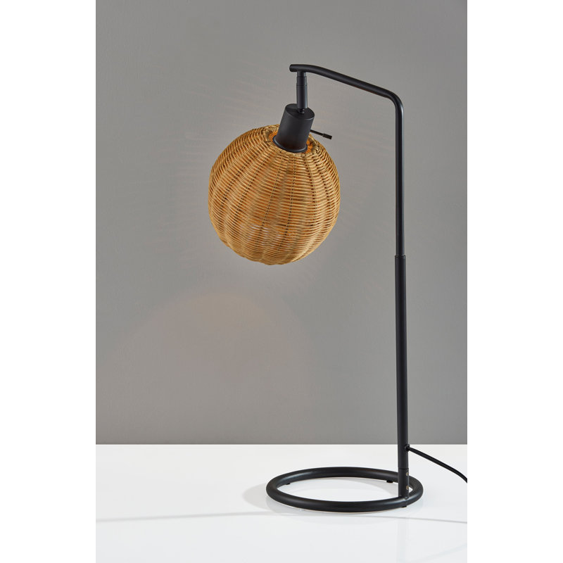 Maeve Table Lamp, Black, Beige