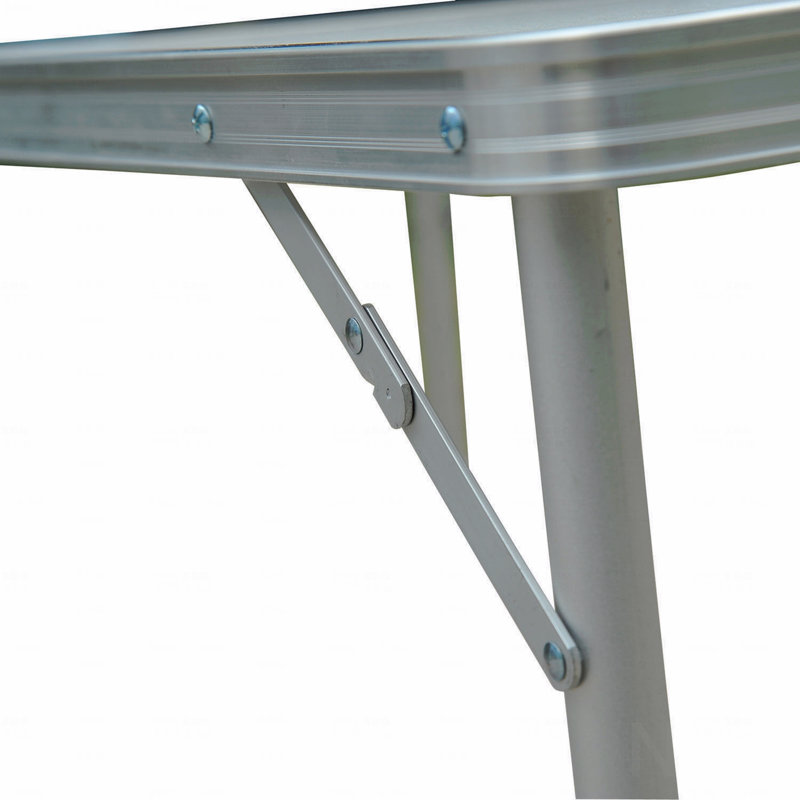 Table de patio pliante de 47 po avec hauteur réglable, table portable légère avec poignée de transport, table de camping pliante pour l'extérieur