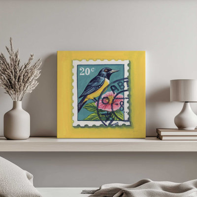 «Beautiful Bird Stamp» par Kate Jarvik Birch, reproduction d'art sur toile