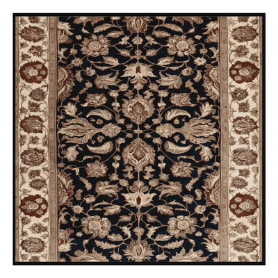 Machine Washable Turkish Brown Area Rug
