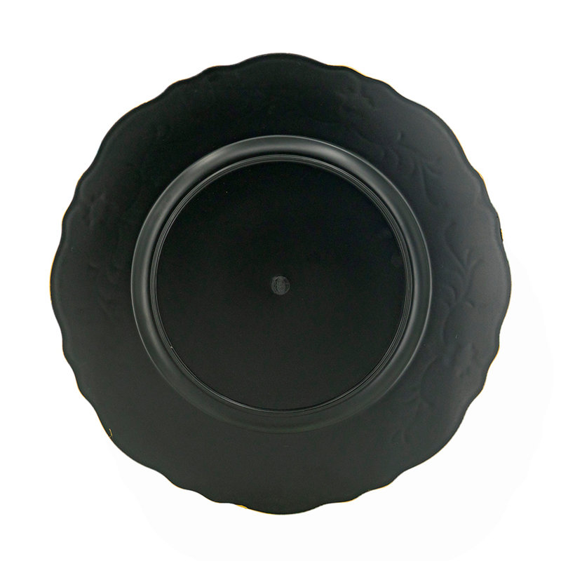 8 Pack Plastic Charger Plate, D13"