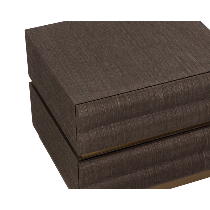 Subira 2 - Drawer Solid Wood Nightstand, Brown