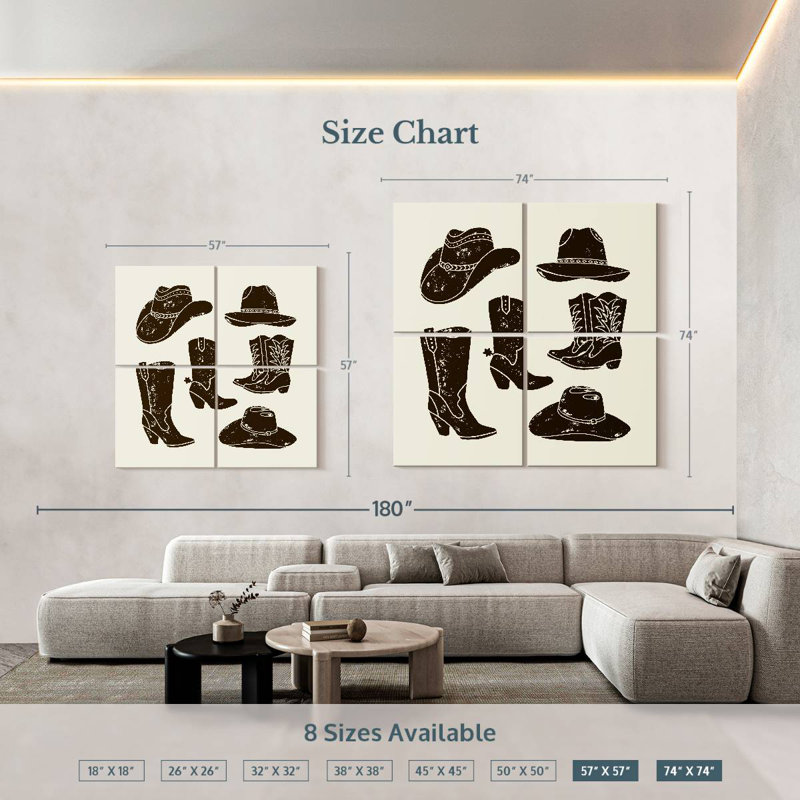Lelar Cowboy Outfit, 74" H x 74" W