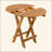 NO INSTALLATION REQUIRED, FOLDABLE AND ADJUSTABLE OUTDOOR ACACIA WOOD SIDE TABLE
