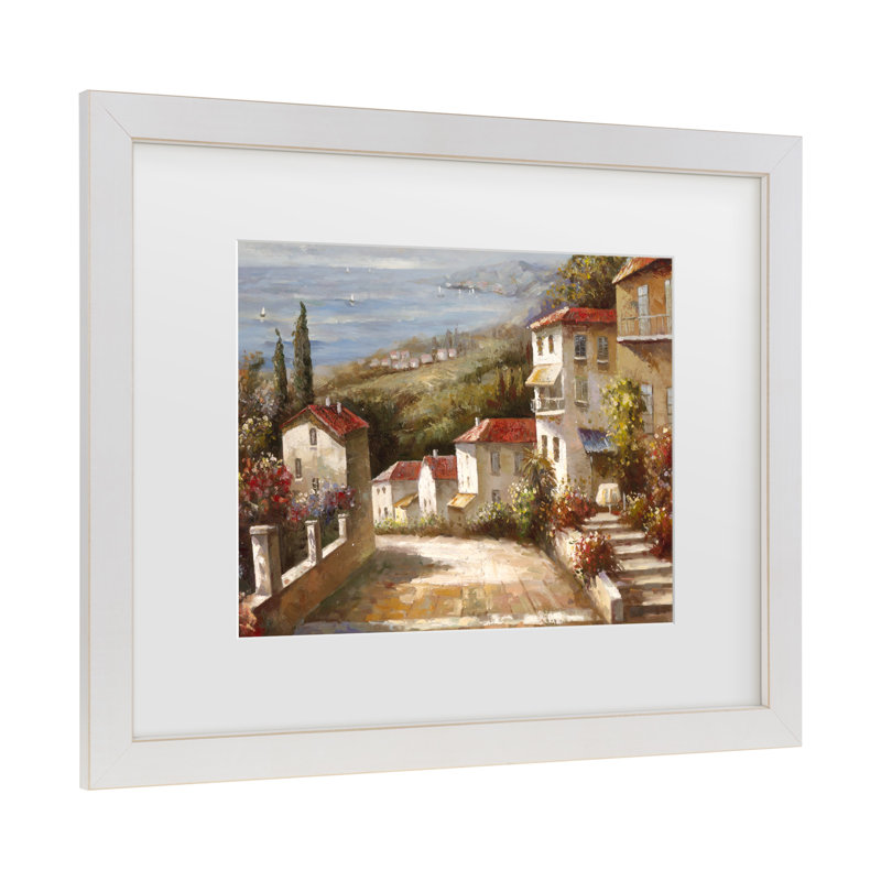 «Home In Tuscany» par Joval, H 13 po x l 16 po x P 0,75 po, Blanc