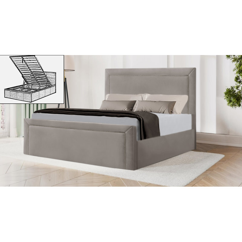 Jazzlyn Storage Bed, Single (3'), Silver