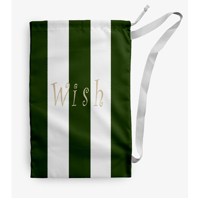 Fabric Laundry Bag with Handles, Medium (36" H x 28" W), Green