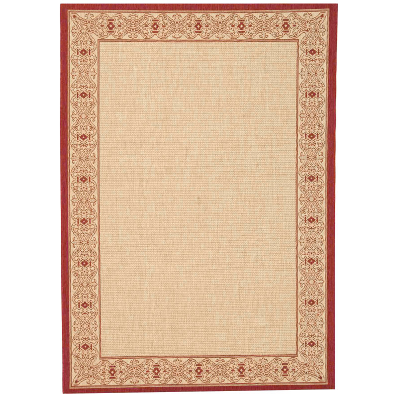 Saboun Performance Solid Color Indoor/Outdoor Area Rug, Rectangle 4' x 5'7"