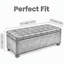 Pouf de rangement, banc de rangement, banc capitonné pour entrée ou chambre, charnières pour une ouverture facile du couvercle, pieds en bois, supporte jusqu'à 136 kg-184421749-184421750