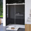 Porte de douche coulissante sans cadre l 55 po x l 59 po x H 72 po-108794246