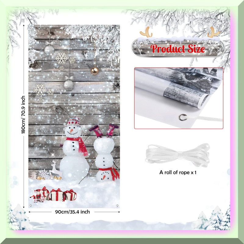 Snowman Door Cover
