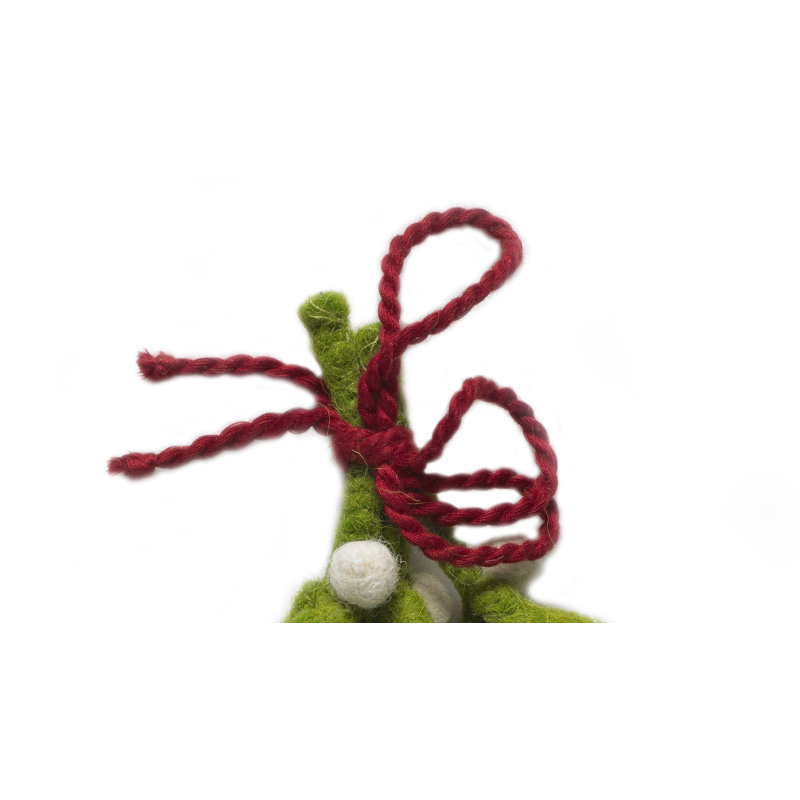 Mistletoe Holiday Shaped Ornament